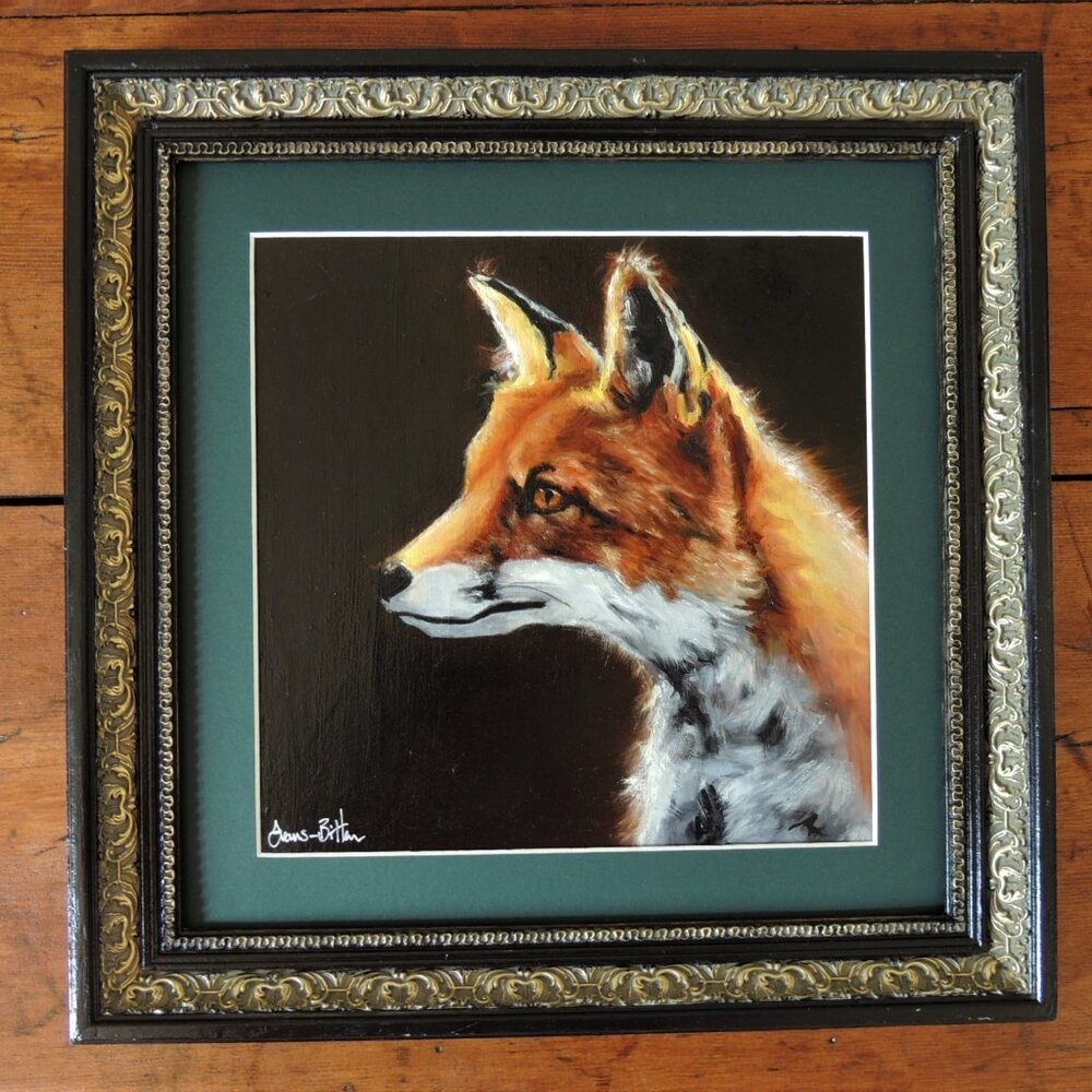 Signed - Original Oil Painting - Canadian Artist - Fox